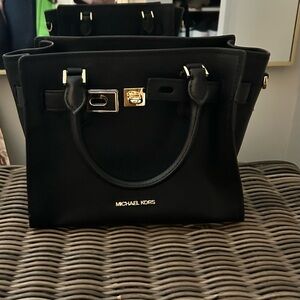 Michael Kors Black Leather Bag